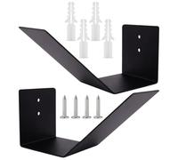 Présentoir invisible en acier de 12,7 cm - Support mural en forme de gant de baseball | 2 pièces - Organiseur de sport flottant pour chambre à coucher, bureau, salon, dortoir et grotte pour homme