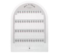 Présentoir Magnétique en Acrylique Blanc 50 Emplacements pour Nail Art | Plaque Détachable, Usage Salon ou DIY à Domicile, Interaction Client, pour Techniciens et Hobbyistes
