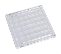 Présentoir magnétique multifonction en acrylique avec 36 compartiments pour ranger des coquillages, des cristaux, des pierres précieuses et des petites pierres