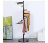 Présentoir métallique pour foulards - Étagère autoportante pour ceintures, châles et hijabs - Design en spirale, étagères gain de place, cintre pour rubans en magasin de vêtements - Solution de rang