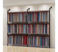 Présentoir métallique réglable pour tissus, porte-rouleaux robuste à usage commercial avec 6 barres, idéal pour les bobines de vinyle, les nappes et les solutions de rangement de films (2 ra