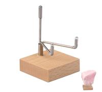 Présentoir minéral - Bras en laiton métallique, base en bois, support de chevalet stable, support de pièces de monnaie en | Solution d'affichage décorative, idéal pour la maison, la vitrine
