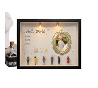 Présentoir Mini Museum,DIY Souvenir Lumineux Commémoratif Esthétique | Cadre d'art pour Mini Musée,pour Chambre Salon Chambre Bébé Table Étagère Appartement Anniversaire