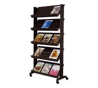 Présentoir mobile Large easyDisplays sur roulettes PAPERFLOW - 15 cases - Coloris Noir