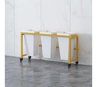 Présentoir mobile pour fleurs avec seaux - Support roulant sur roulettes pour intérieur et extérieur - Parfait pour le jardin, la terrasse et les arrangements de fleuriste