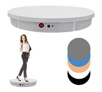 Présentoir motorisé avec télécommande, plateau tournant électrique pour photographie de produits, capacité de 100 kg, grande plate-forme motorisée avec 5 fonds en PVC, 60 cm