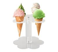 Présentoir multi-usage en acrylique pour présenter des desserts, y compris des glaces et des cônes de bonbons (2)