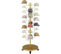 Présentoir multicouche pour chapeaux et perruques avec roulettes, organiseur peu encombrant pour usage commercial et domestique