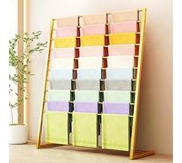 Présentoir multifonction en soie pour écharpe et hijab - Grande capacité - Rangement de pantalons - Solution d'économie d'espace pour la maison et la vente au détail - Doré élégant - 150 x 40 x 145 cm