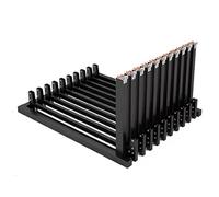 Présentoir Multifonctionnel en métal et céramique pour Carreaux - Support d'échantillons de matériaux de Construction sur Pied, Grand Support de Plaque en Bois pour présenter Les c