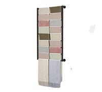 Présentoir multifonctionnel pour écharpe/pantalon/hijab, support mural, support de rangement commercial robuste pour la maison/magasin/magasin de fleurs (couleur : noir, taille : longueur 120 cm)