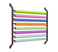 Présentoir mural à 8 niveaux pour rouleaux de vinyle, support de rangement pour rouleaux de tissu, présentoir pour rouleaux de film vinyle, film pour vitres et papier peint, organisateur peu encombr