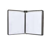 Présentoir mural à affiches à feuilleter, Classeur mural A3, format [42 cm × 29,7 cm], 10 pochettes(Black)