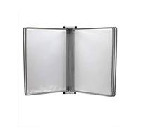 Présentoir mural à affiches à feuilleter, Support for tableau de conférence A4, porte-documents mural(Grey)