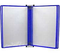 Présentoir mural à affiches à feuilleter, Support mural for tableau de conférence A4, 13 x 9 1,57 pouces(Blue)
