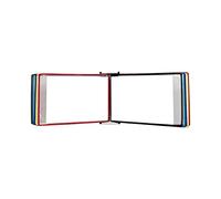 Présentoir mural à feuilles mobiles pour affiches, Affiche murale Flip Book Display A4 multicolore(Red)