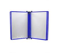 Présentoir mural à feuilles mobiles pour affiches, Affiche murale Flip Book Display porte-fichiers A4 multicolore 13x9x1.57IN(Blu)