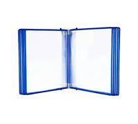 Présentoir mural à feuilles mobiles pour affiches, Porte-documents mural à rabat avec lettres A4, multicolore, 13x9x3,9 pouces(Blu)
