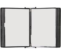 Présentoir mural à rabat - 10 panneaux double face pour faciliter le tournage des pages, parfait pour le bureau, l'école et l'organisation de documents à la maison