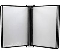 Présentoir Mural A4, Porte-Catalogue Noir, Organiseur de références Peu encombrant, élégant présentoir Mural pour dossiers, pour la Maison et Le Bureau