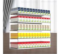 Présentoir Mural Automatique, vitrine en Acrylique avec Poussoir de fumée, Support de Magasin de détail, 56 x 27 x 50 cm, Parfait pour Un Rangement organisé et Un accès Facile