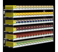 Présentoir Mural avec Poussoir Automatique, vitrine en Acrylique Durable pour Un Stockage de détail organisé, Parfait pour Les dépanneurs et Les magasins