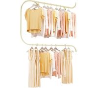 Présentoir mural de magasin de vêtements de couleur or, présentoir mural de magasin de vêtements en métal ferreux, hommes, femmes, enfants, vente au détail, vêtements commerciaux,