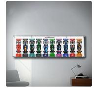 Présentoir mural en acrylique pour voiture Lego Speed Champions F1 77242 - 77251, compatible avec la voiture Lego Speed10 en 1, idées cadeaux pour les amateurs de support mural de voiture Lego
