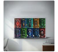 Présentoir mural en acrylique pour voiture Lego Speed Champions F1 77242 - 77251, compatible avec Lego Speed10 en 1, idées cadeaux pour les amateurs de support mural de voiture Lego, uniquement
