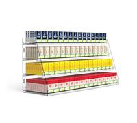 Présentoir Mural en Acrylique - Support Transparent pour briquets, boîtes d'allumettes et Chewing-Gum - Organisateur élégant 67,5 cm x 28,4 cm x 48 cm