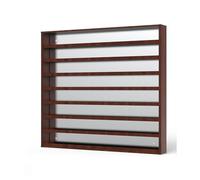 Présentoir mural en aluminium pour cigarettes - 60 x 40 x 7,5 cm - Marron - Parfait pour les magasins, les présentoirs de vente au détail, les solutions de stockage et le marchandisage organisé