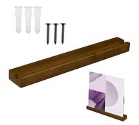 Présentoir mural en bois massif pour disques, support de rangement lisse, étagère flottante en bois pour les amateurs de musique