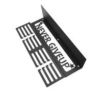 Présentoir mural en métal blanc avec étagère, peut contenir plus de 64 médailles et trophées, 4 rangées de crochets bloqués, pour une finition durable anti-décoloration, facile à installer, 41 x 20 x