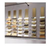 Présentoir mural en métal - Organiseur polyvalent d'échantillons et porte-skis - Disponible en or, 30 x 20 x 170 cm - Parfait pour la vente au détail et à la maison