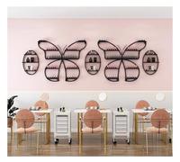 Présentoir Mural for Vernis à Ongles, Lot de 5 étagères Papillon, présentoirs métalliques for cosmétiques à Domicile, Spa ou Salon de manucure(Black)