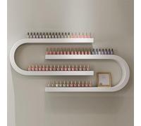 Présentoir mural moderne en forme de U pour vernis à ongles et cosmétiques pour rouge à lèvres, parfum et Essential O - Parfait pour les salons de beauté et les salons de beauté