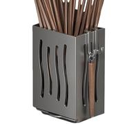 Présentoir mural pour baguettes, porte-couverts, support de rangement autonome, porte-ustensiles multifonctionnel, égouttoir pour ustensiles, organisateur de baguettes de cuisine, rangement de