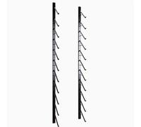 Présentoir Mural pour carrelage en céramique, 11 Niveaux, Noir, pour Commerce de détail, Porte-échantillons et Support pour Skateboard, Grand présentoir Commercial (21 cm)