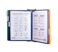 Présentoir Mural Pour Catalogues - Organiseur De Référence Mural À 10 Compartiments, Porte-documents Mural Pour Dossiers A4, Porte-affiches À Rabat