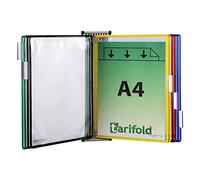 Présentoir Mural Pour Catalogues - Organiseur De Référence Mural À 10 Compartiments, Porte-documents Mural Pour Dossiers A4, Porte-affiches À Rabat