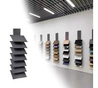 Présentoir Mural pour échantillons de carrelage, présentoir métallique à 5/6/7 Niveaux pour salles d'exposition et magasins de détail, Organiseur de carrelage Durable et élégant, idéal pour