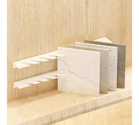 Présentoir Mural pour échantillons, Support de Rangement pour échantillons de matériaux de Construction, idéal pour Les Salons Professionnels et Les événements des exposants (Blanc, 120 cm /