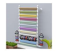 Présentoir mural pour ruban floral, emballage cadeau, écharpe, châle, 70 x 20 x 120 cm - Solution de rangement élégante et fonctionnelle