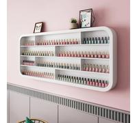 Présentoir mural pour vernis à ongles - Étagère de rangement multifonction pour organiser les huiles essentielles dans les salons de manucure - Gain de place, durable, design mural pratique