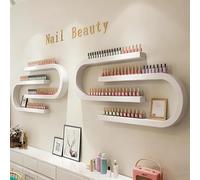 Présentoir mural pour vernis à ongles, organiseur en forme de U pour huiles essentielles et parfums, rangement multifonction à suspendre pour magasins de beauté et d'ongles