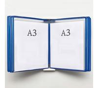 Présentoir mural transparent pour affiches et livres à rabat, organiseur transparent pour catalogues et feuilles mobiles