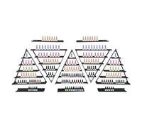 Présentoir mural triangulaire à 5 niveaux pour vernis à ongles, salons de beauté, spa, salons de massage, etc