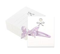 Présentoir Nœuds | 200 Cartes De Rangement Blanches Réutilisables - Tableau Présentoir Pinces À Cheveux - Pour Boutiques, Marchés, Vendeurs, Maison, Foires Artisanales