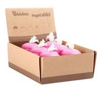 Présentoir Oignon En Bois Rouge G