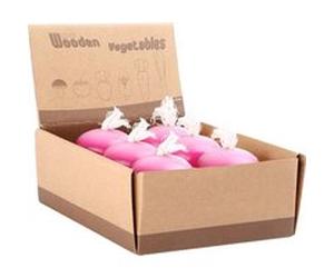 Présentoir Oignon En Bois Rouge G